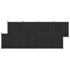 vidaXL Zaunelement 8 Stk. 1405 x 186,5 cm WPC und Aluminium Schwarz