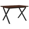 vidaXL Live Edge Esstisch 120 x 70 x 75 cm Massivholz Akazie
