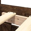 vidaXL Bettgestell mit Kopfteil R&auml;uchereiche 200x200 cm Holzwerkstoff
