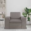 vidaXL Sofa 60cm Taupe Metall