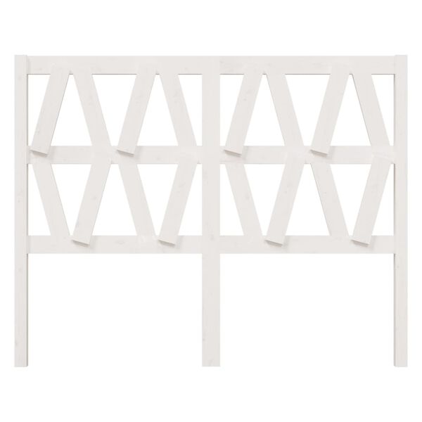 vidaXL Kopfteil Wei&szlig; 141x4x100 cm Massivholz Kiefer