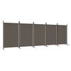 vidaXL 5-tlg. Paravent Anthrazit 433x180 cm Stoff