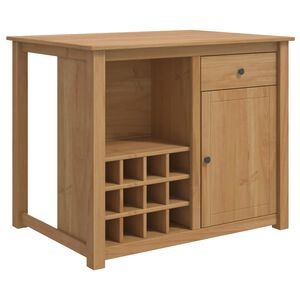 vidaXL K&uuml;chentrolley mit T&uuml;r PANAMA 2 pcs Honigwachs 112 x 77 x 90 cm
