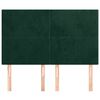 vidaXL Kopfteil Dunkelgr&uuml;n 144x5x118/128 cm Samt
