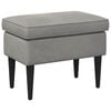 vidaXL Hocker Hellgrau 55 x 35 x 41 cm Samt