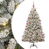 vidaXL K&uuml;nstlicher Weihnachtsbaum 180 cm 300 LEDs Warmes Wei&szlig;