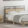 vidaXL Stauraum-Kopfteil mit Regal Sonoma-Eiche 120 cm Holzwerkstoff