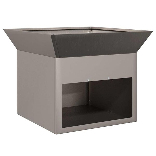 vidaXL Feuerstelle Rostig 50 x 50 x 40 cm Wetterfeststahl