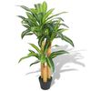vidaXL K&uuml;nstlicher Drachenbaum mit Topf 100 cm Gr&uuml;n