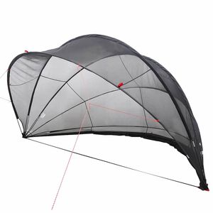 vidaXL Pool-Dome Schwarz 430 x 430 x 210 cm