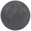 vidaXL Teppich HUARTE Kurzflor Weich und Waschbar Anthrazit &Oslash; 80 cm