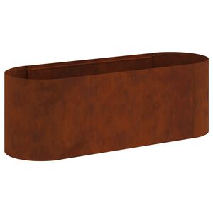 vidaXL Hochbeet im Garten Wetterfeststahl 120 x 40 x 40 cm