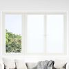 vidaXL Fensterfolien 5 Stk. Statisch Matt Wei&szlig; PVC