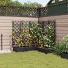 vidaXL Garten-Pflanzgef&auml;&szlig; 5 pcs Schwarz 120 x 120 x 125,5 cm Stahl