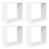 vidaXL W&uuml;rfelregale 4 Stk. Wei&szlig; 30x15x30 cm