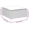 vidaXL 8-tlg. Garten-Sofagarnitur mit Kissen Beige Poly Rattan