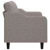 vidaXL 2-Sitzer-Sofa Taupe 120 cm Stoff