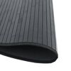 vidaXL Teppich Rund Schwarz 100 cm Bambus