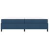 vidaXL Boxspringbett mit Matratze Blau 200 x 200 cm Stoff