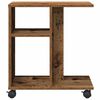vidaXL Beistelltisch mit Regal Altholz 50 x 30 x 55 cm Holzwerkstoff