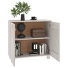 vidaXL Sideboard HAMAR Weiß 85x35x80 cm Massivholz Kiefer