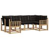 vidaXL Outdoor-Sofagarnitur 6 stk. Wei&szlig; und Schwarz