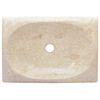 vidaXL Waschbecken Creme 50x35x10 cm Marmor