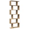 vidaXL Raumteiler-B&uuml;cherregal 6 Etagen Artisan-Eiche 70x24x193 cm