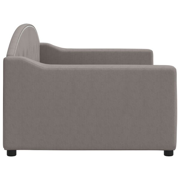 vidaXL Tagesbett Taupe 90x200 cm Stoff
