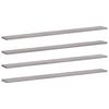 vidaXL Wandregale 4 Stk. Grau Sonoma 100x10x1,5 cm Holzwerkstoff
