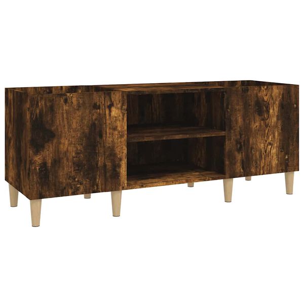 vidaXL Plattenschrank R&auml;uchereiche 121x38x48 cm Holzwerkstoff