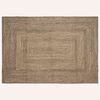 vidaXL Bereichsteppich Nat&uuml;rlich und Schwarz 160 x 230 cm Jute