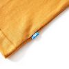 Kinder-Langarmshirt Dunkles Ocker 140