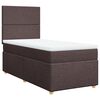 vidaXL Boxspringbett mit Matratze Dunkelbraun 80x200 cm Stoff