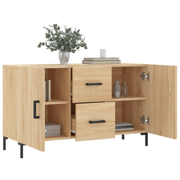 vidaXL Sideboard Sonoma-Eiche 100x36x60 cm Holzwerkstoff