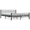 vidaXL Bettgestell Schwarz Stahl 160&times;200 cm