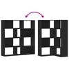 vidaXL Eck-Bücherregal 4 Etagen Schwarz 85x85x140 cm Holzwerkstoff