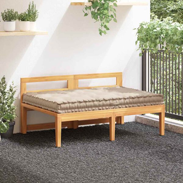 vidaXL Palettenkissen Baumwolle 120&times;80&times;10 cm Beige