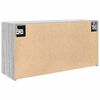 vidaXL Bad-Wandschrank Grau Sonoma 80x25x40 cm Holzwerkstoff