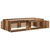 vidaXL Bett mit Stauraum Altholz 244 x 127 x 53.5 cm Holzwerkstoff