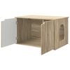 vidaXL Katzenhaus Sonoma 85 x 55 x 50,5 cm Holzwerkstoff