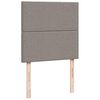 vidaXL Boxspringbett mit Matratze Taupe 90x190 cm Stoff