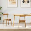 vidaXL Esszimmerstuhl 2 pcs Natur Massivholz