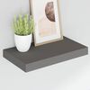 vidaXL Schweberegale 2 Stk. Hochglanz-Grau 40x23x3,8 cm MDF
