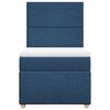 vidaXL Boxspringbett mit Matratze Blau 80x200 cm Stoff