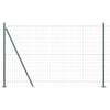 vidaXL Euro-Zaun mit Betonsockel 10 x 1,5 m PVC-beschichteter Stahl