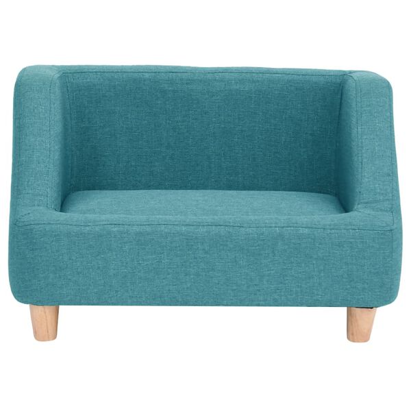 vidaXL Hundesofa T&uuml;rkis 60x37x39 cm Leinen