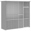 vidaXL Voliere Grau 215x78x200 cm Verzinkter Stahl