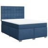 vidaXL Boxspringbett mit Matratze Blau 140x190 cm Stoff