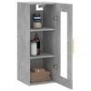 vidaXL Wandschrank Betongrau 34,5x34x90 cm